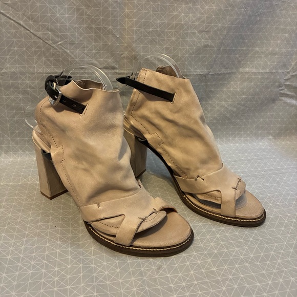 A.S.98 Suede Slouchy Strap Heels 41
